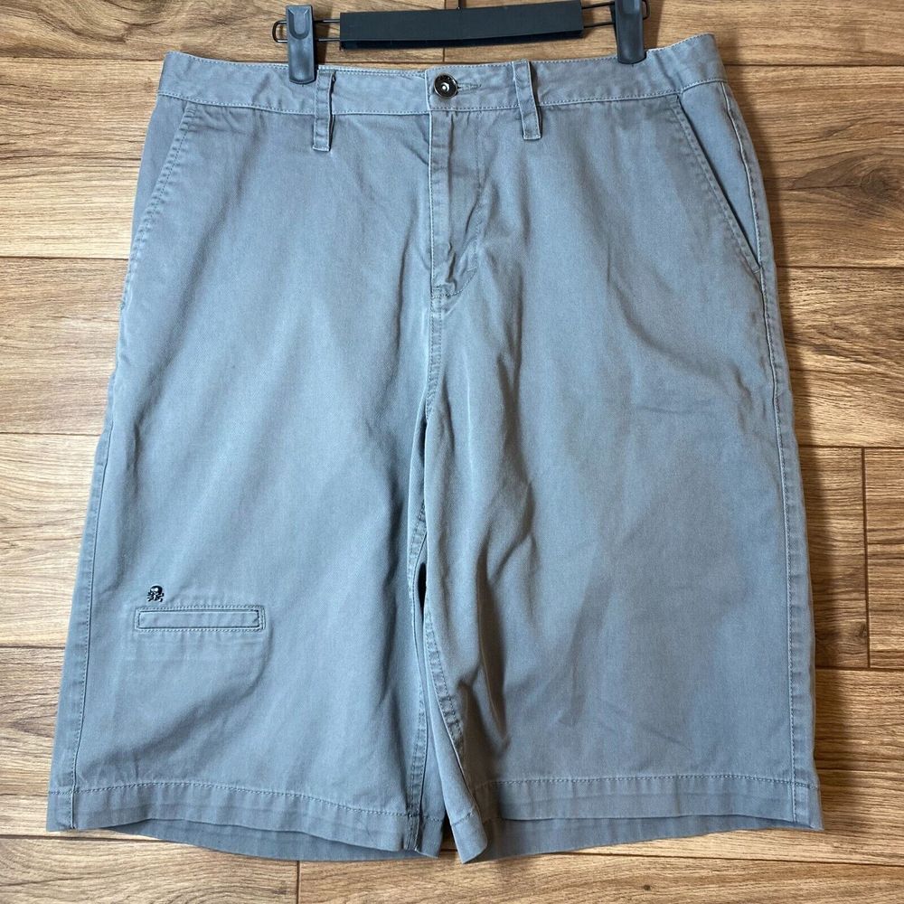 Tony Hawk Mens‎ Chino Shorts Gray Size 34 Pockets Skate Summer Outdoors Casual